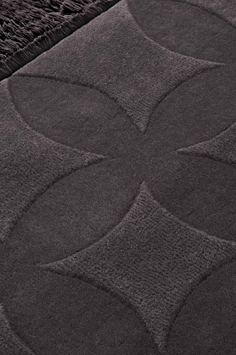 Tapis tufté main gris ardoise