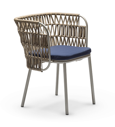 Chaise d'extérieur Jujube SP-Int Sable et Bleu