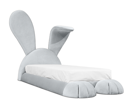 Knuffelig konijn hol bed