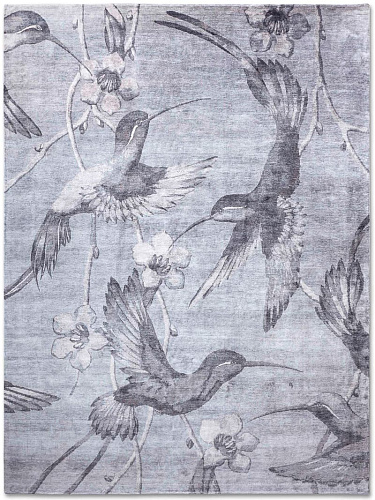Hummingbirds handgeknoopt vloerkleed