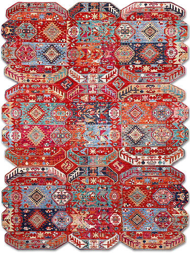 Tapis de luxe fait main Multishape