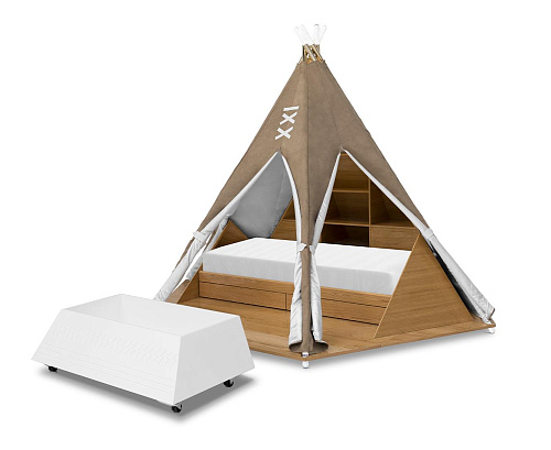 Tribal schuilplaats bed