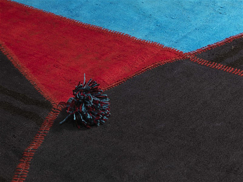 Tapis patchwork en chanvre Out Of The Blue