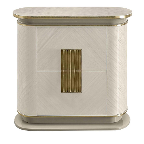 Dilan wit/goud nachtkastje