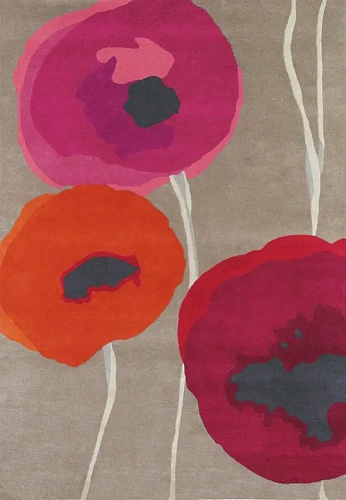 Tapis Sanderson Poppies rouge