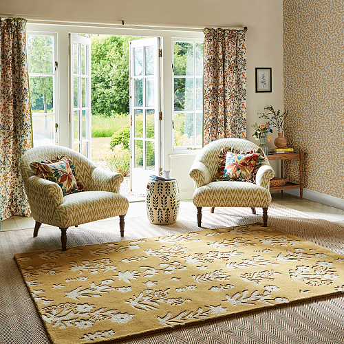 Woodland Glade goud vloerkleed