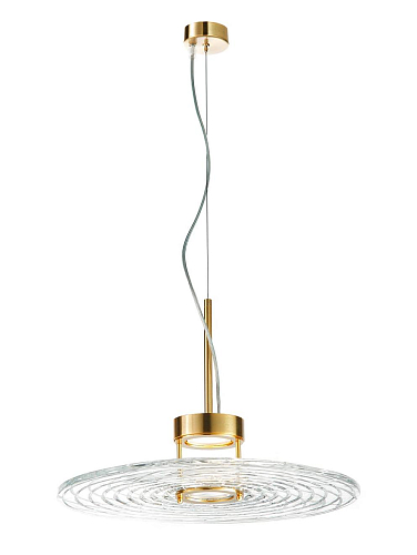 Kristallen schijf hanglamp