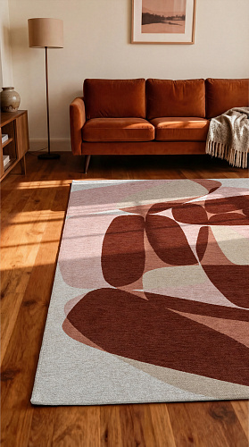 Stones Cherry Mocha vloerkleed