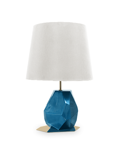 Essence kleine blauwe tafellamp