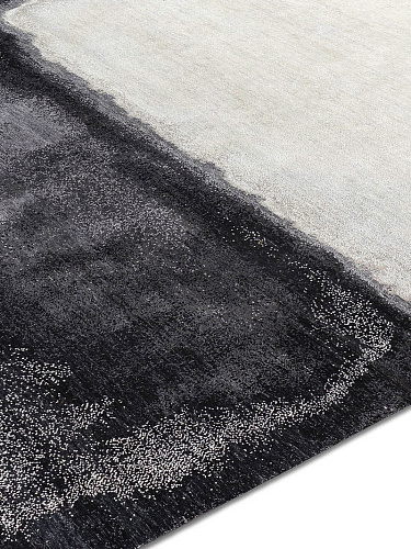 White Grey handgeweven vloerkleed