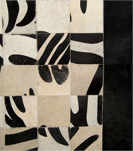Mosaic zebra koeienhuid vloerkleed