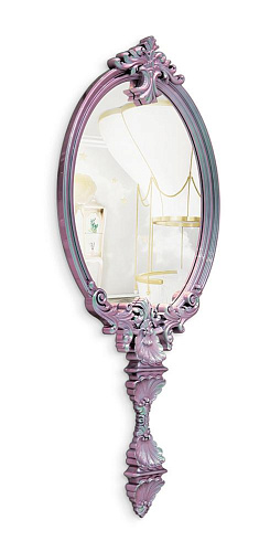 Miroir mural Caméléon mystique rose