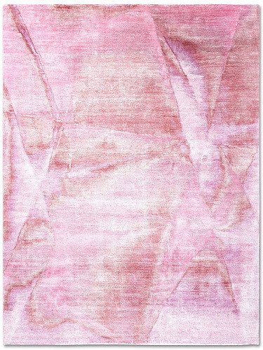 Pink handgeknoopt vloerkleed