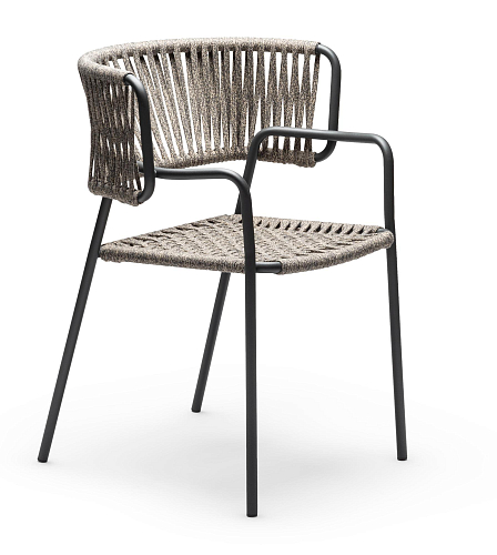 Klot SP antraciet/beige tuinstoel