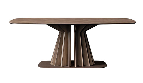 Lichte rechthoekige eettafel