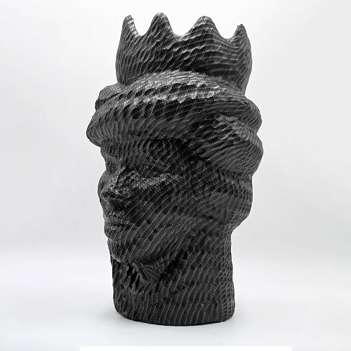 Sculpture grise Moorkop
