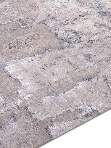 Tapis de luxe noué à la main gris