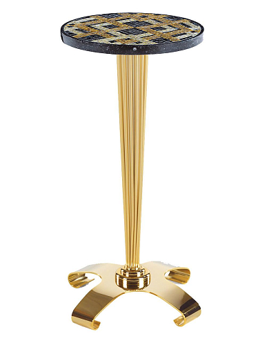 Table d'appoint plateau marbre Marquina