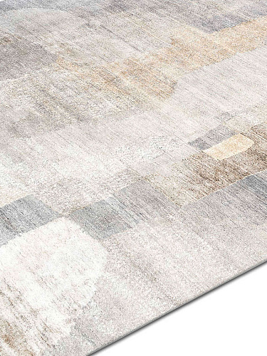 Zilver zand luxe vloerkleed