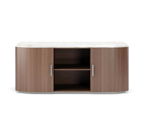 Buffet en bois et marbre Alan