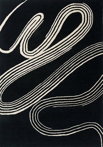 Tapis fait main Decor Flow caviar tufté