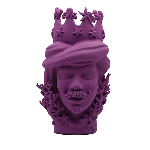 Moorkop paarse sculptuur