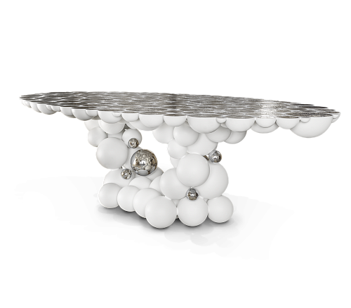 Orbit witte luxe eettafel