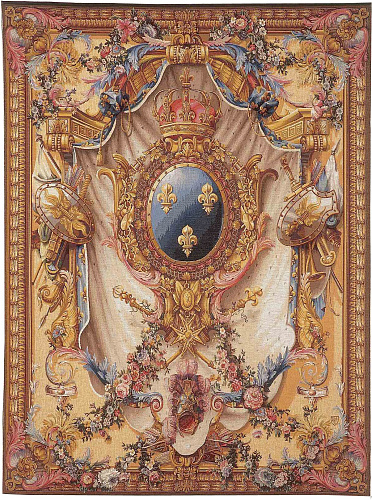 Tapisserie murale Grandes armoiries beige