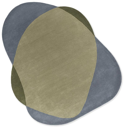 Element Chad grijs groen vloerkleed