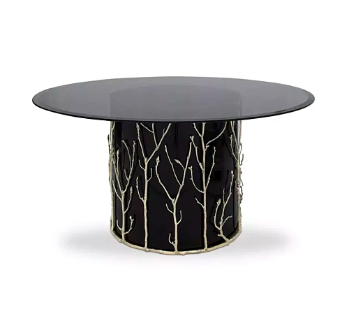Elowen glazen eettafel