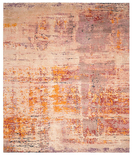 Artwork 18 veelkleurig violet vloerkleed