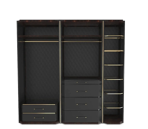 Armoire-penderie Cadence noire