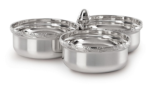Royal zilveren snacksschaal