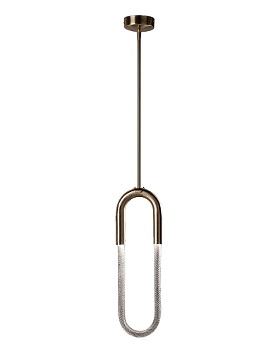Moderne ovale hanglamp met Murano glas
