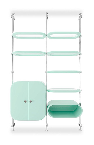 Verona hout groene boekenkast