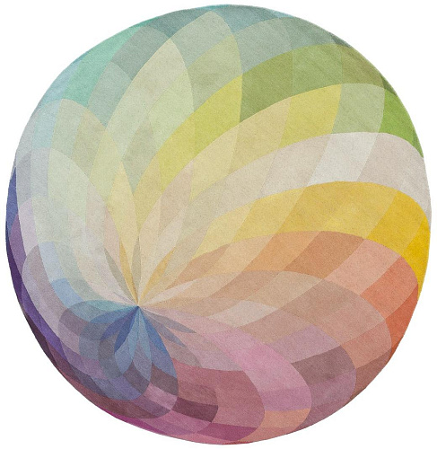 Spin 2 rond designer vloerkleed