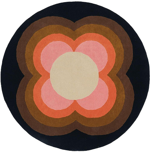 Sunflower roze rond vloerkleed