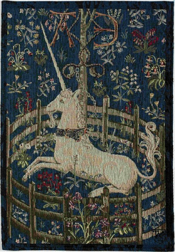 Tapisserie murale Licorne captive