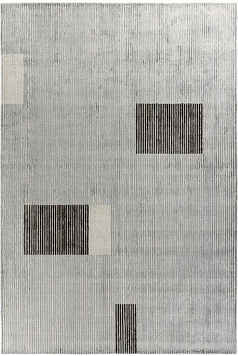 Tapis hand-loom en viscose Lines