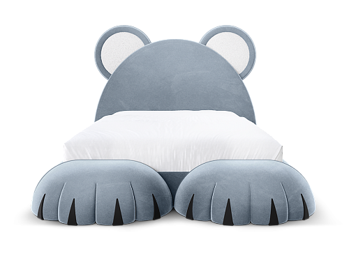 Pluizige welp bed