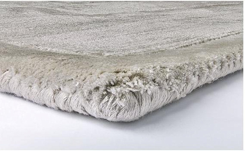 Tapis Domino Tencel argent
