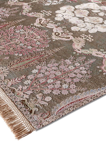 Tapis de luxe fait main Mughal