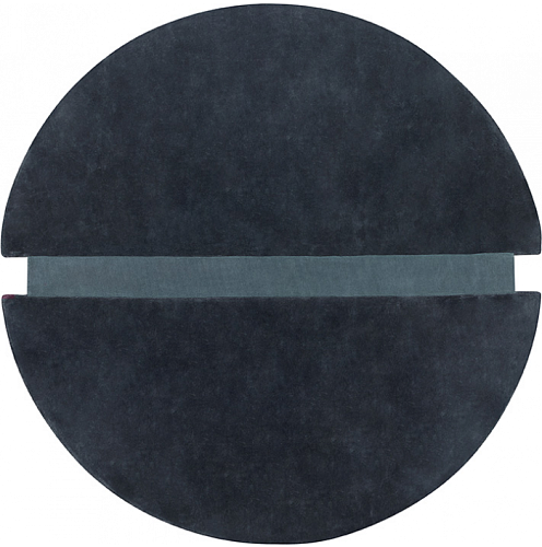 Pop Art blauw groen rond vloerkleed