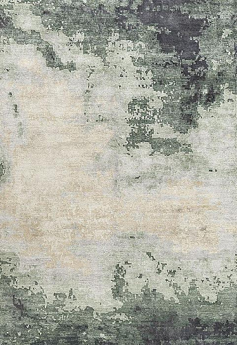 Tapis noué à la main abstrait