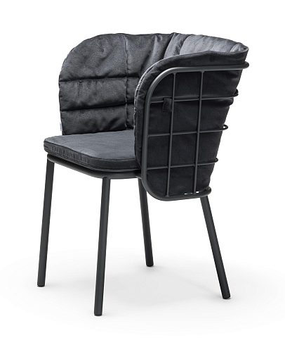 Jujube zwarte tuinstoel