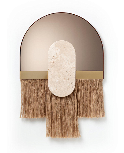 Souk Ecru Shell decoratieve wandspiegel