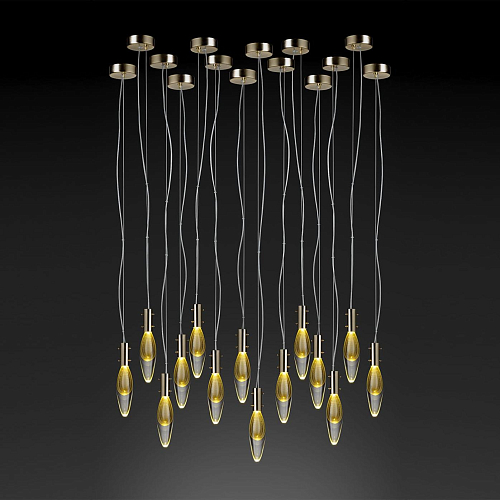 Murano Drops hanglamp met 14 lichtpunten
