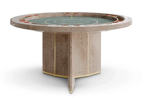 Elite zandkleurige pokertafel