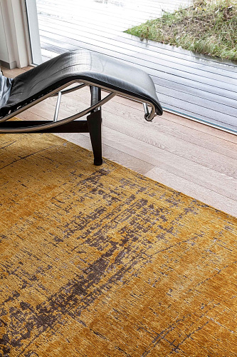 Tapis rond Madagascar Gold