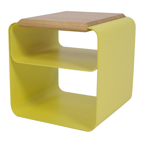 Hedendaagse houten & metalen kruk